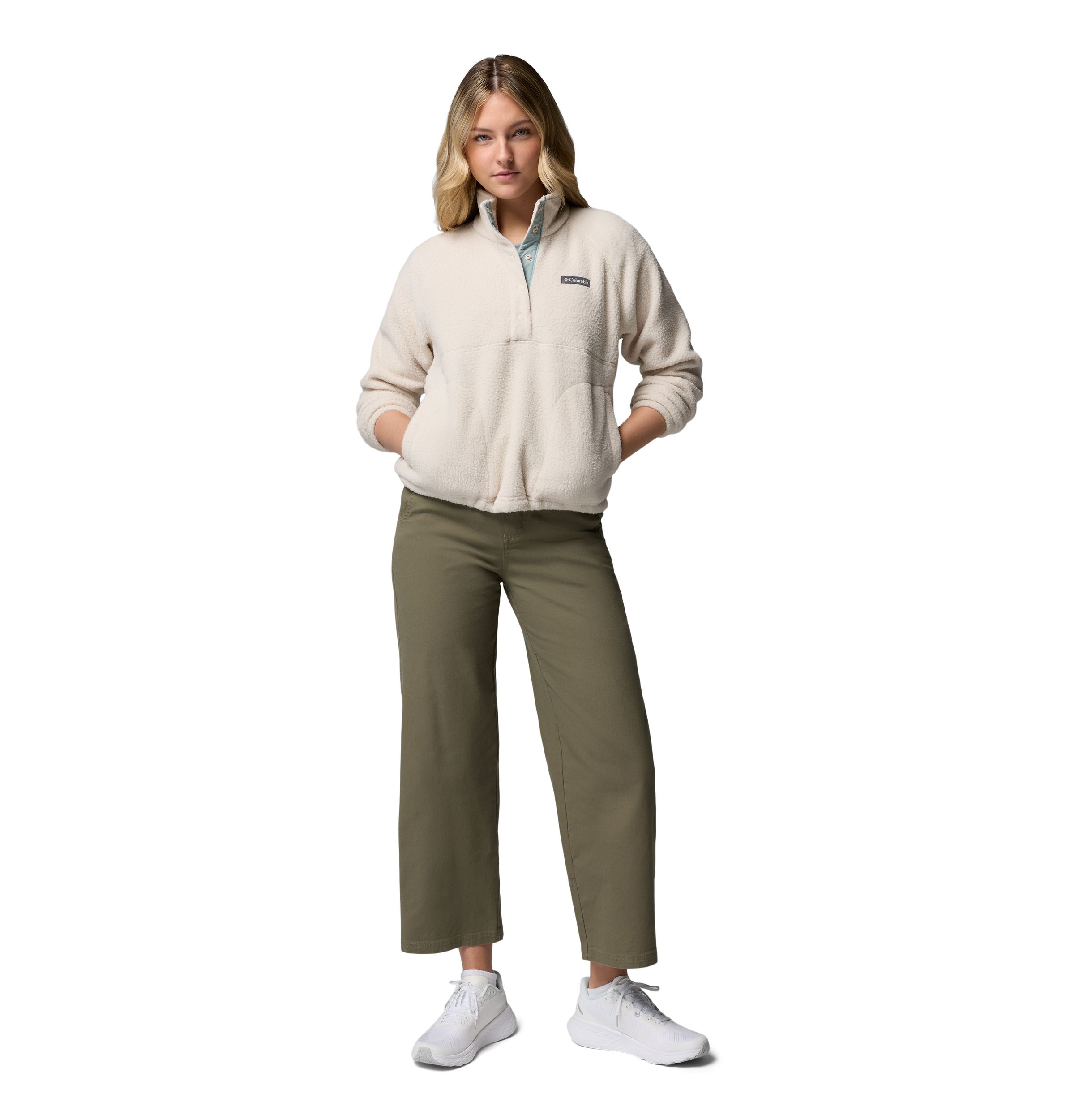 Columbia Women's Jasper Ridge Pebble Half-Snap Long Sleeve Fleece Top