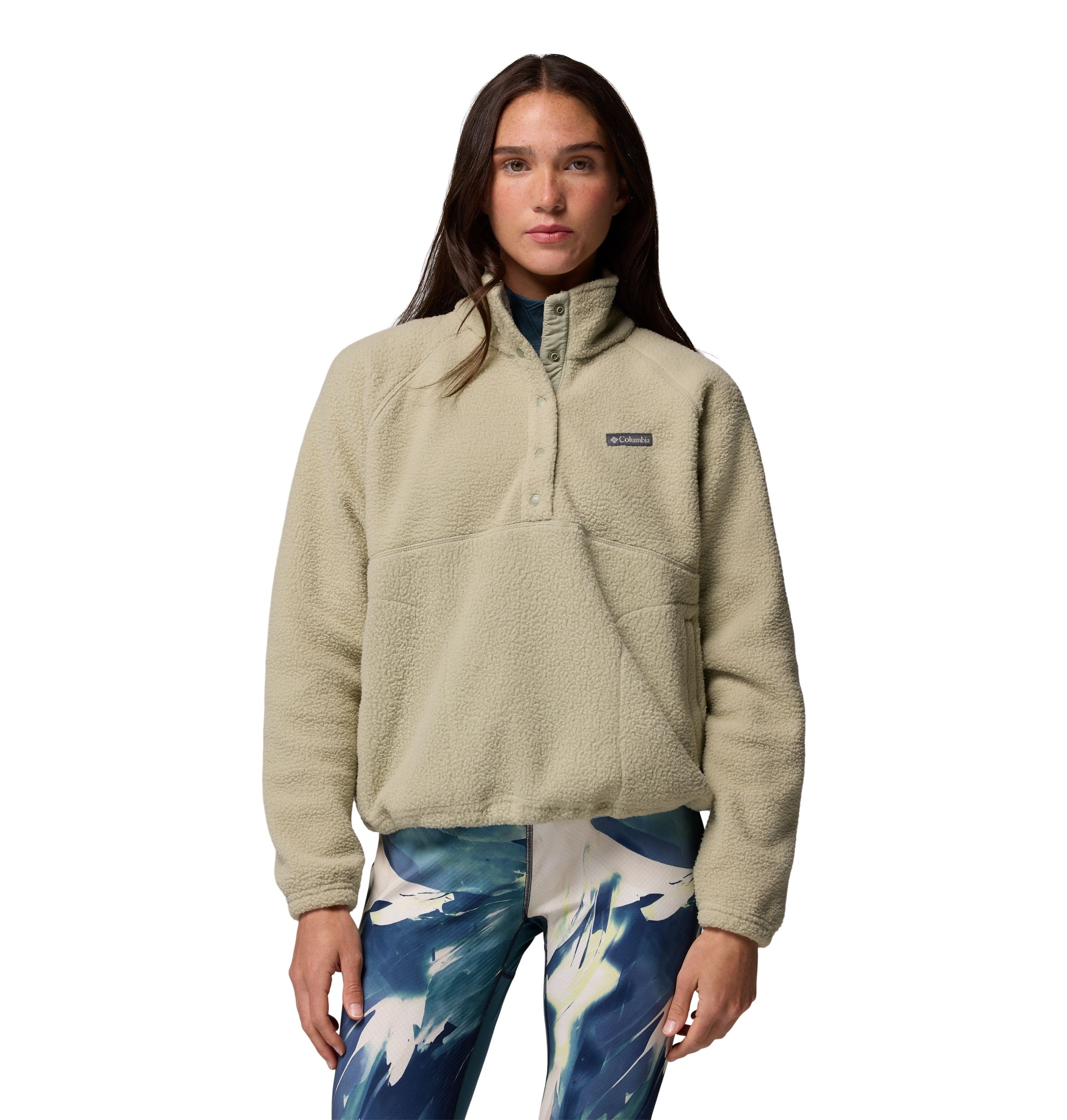 Columbia Women's Jasper Ridge Pebble Half-Snap Long Sleeve Fleece Top