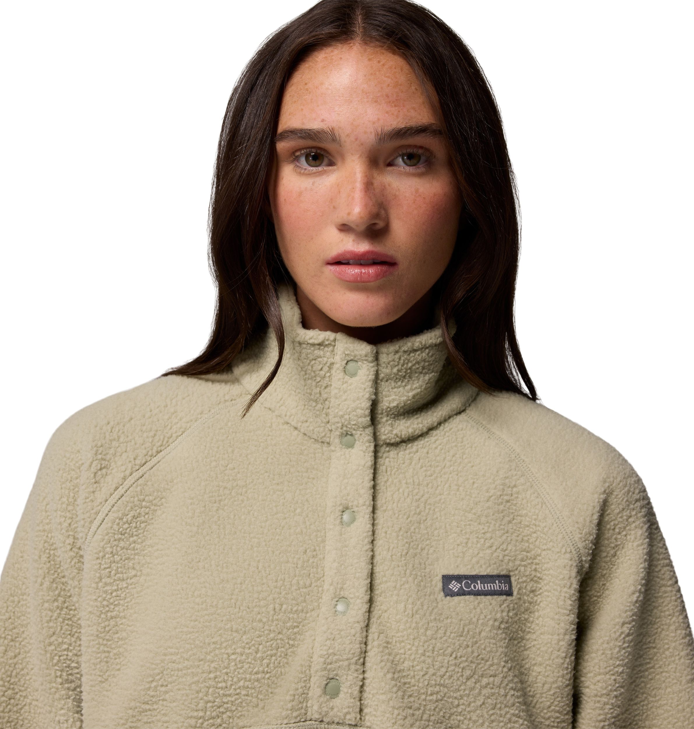 Columbia Women's Jasper Ridge Pebble Half-Snap Long Sleeve Fleece Top