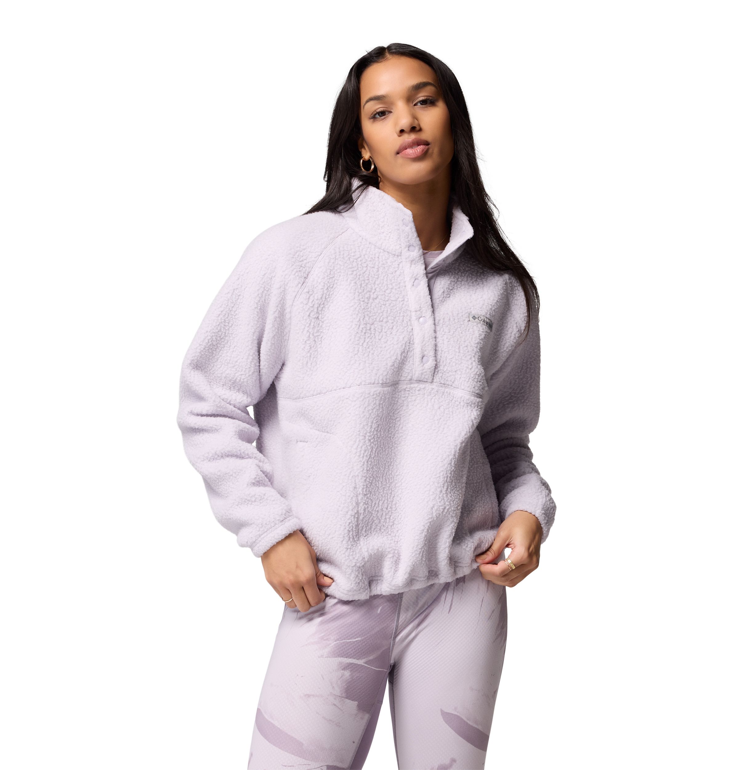 Columbia Women's Jasper Ridge Pebble Half-Snap Long Sleeve Fleece Top