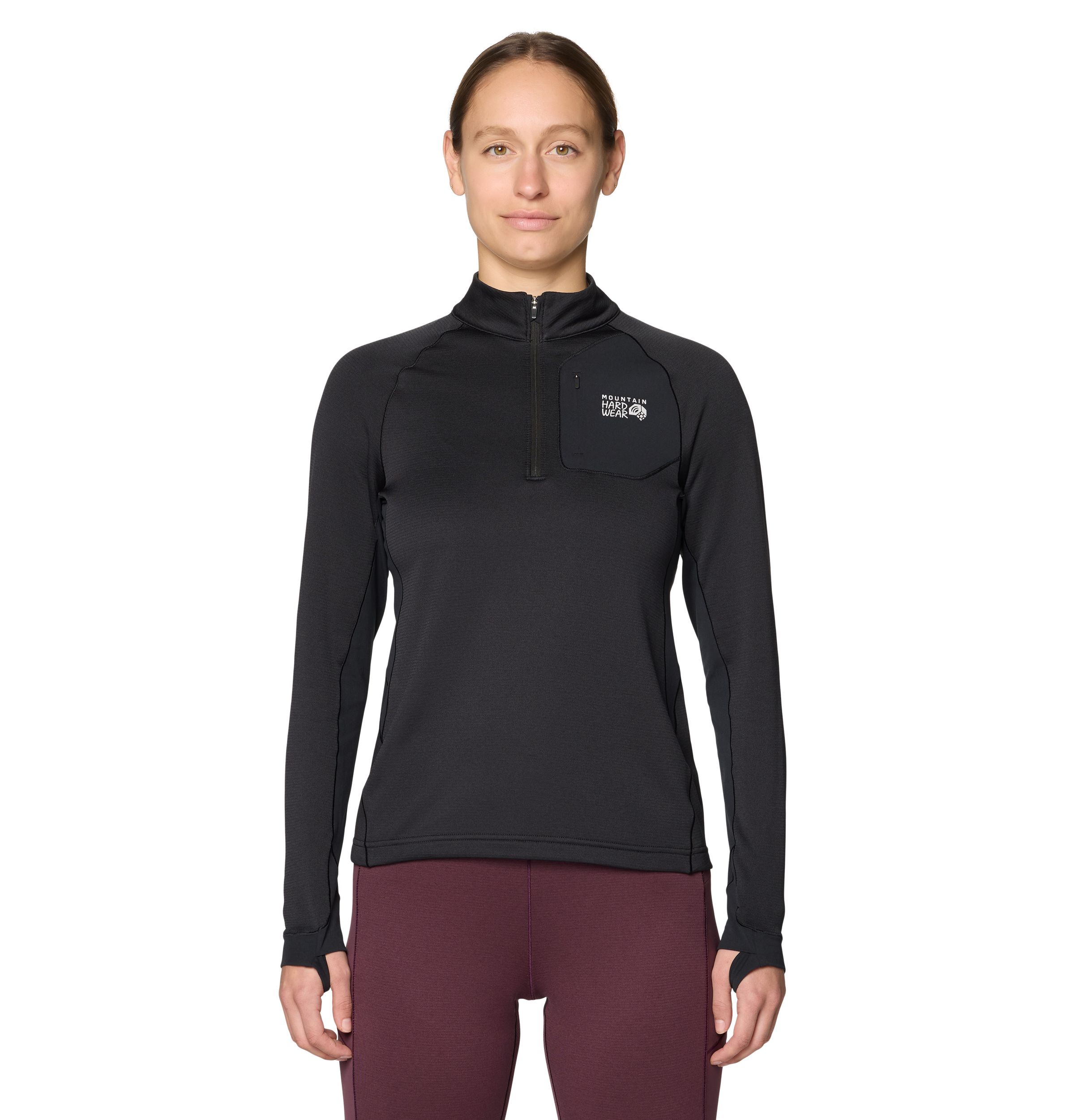 Mountain Hardwear Women's First Up 1/2 Zip Pullover Long Sleeve Top