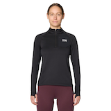 Mountain Hardwear Women's First Up 1/2 Zip Pullover Long Sleeve Top Front_Flat