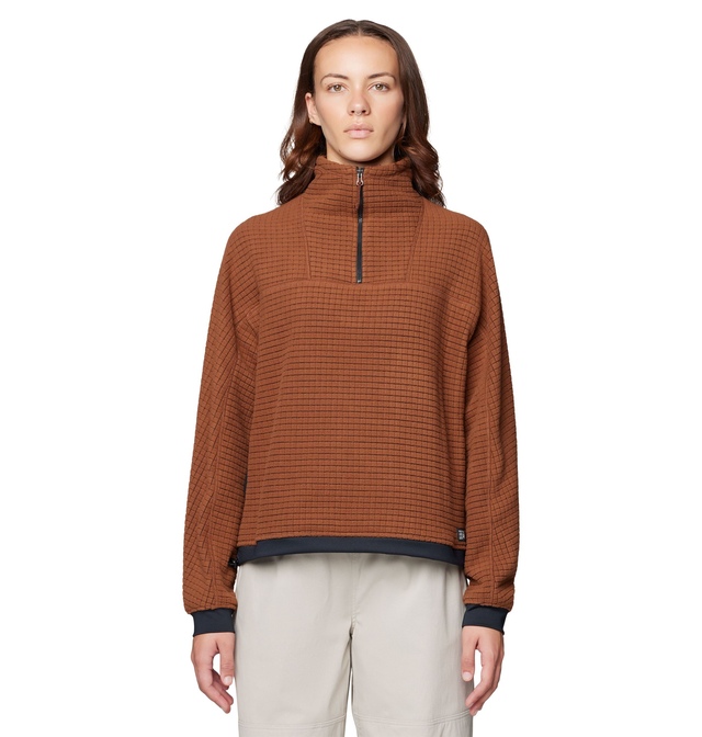 Mountain Hardwear Women's Summit Grid™ Big Grid 1/2 Zip Long Sleeve Top