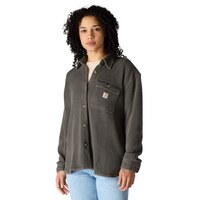 Carhartt Women's Heavyweight Waffle Knit Shirt Front_Angled_Left
