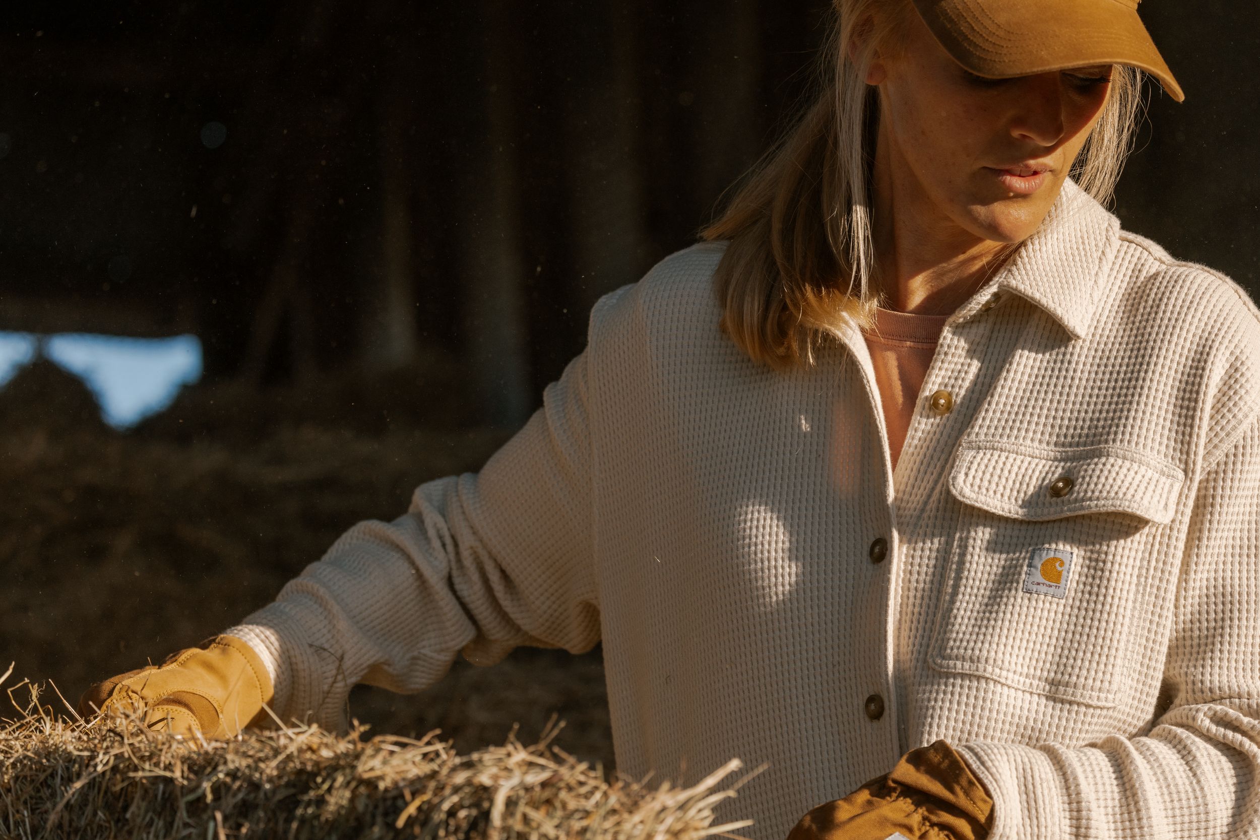 Carhartt Women's Heavyweight Waffle Knit Shirt