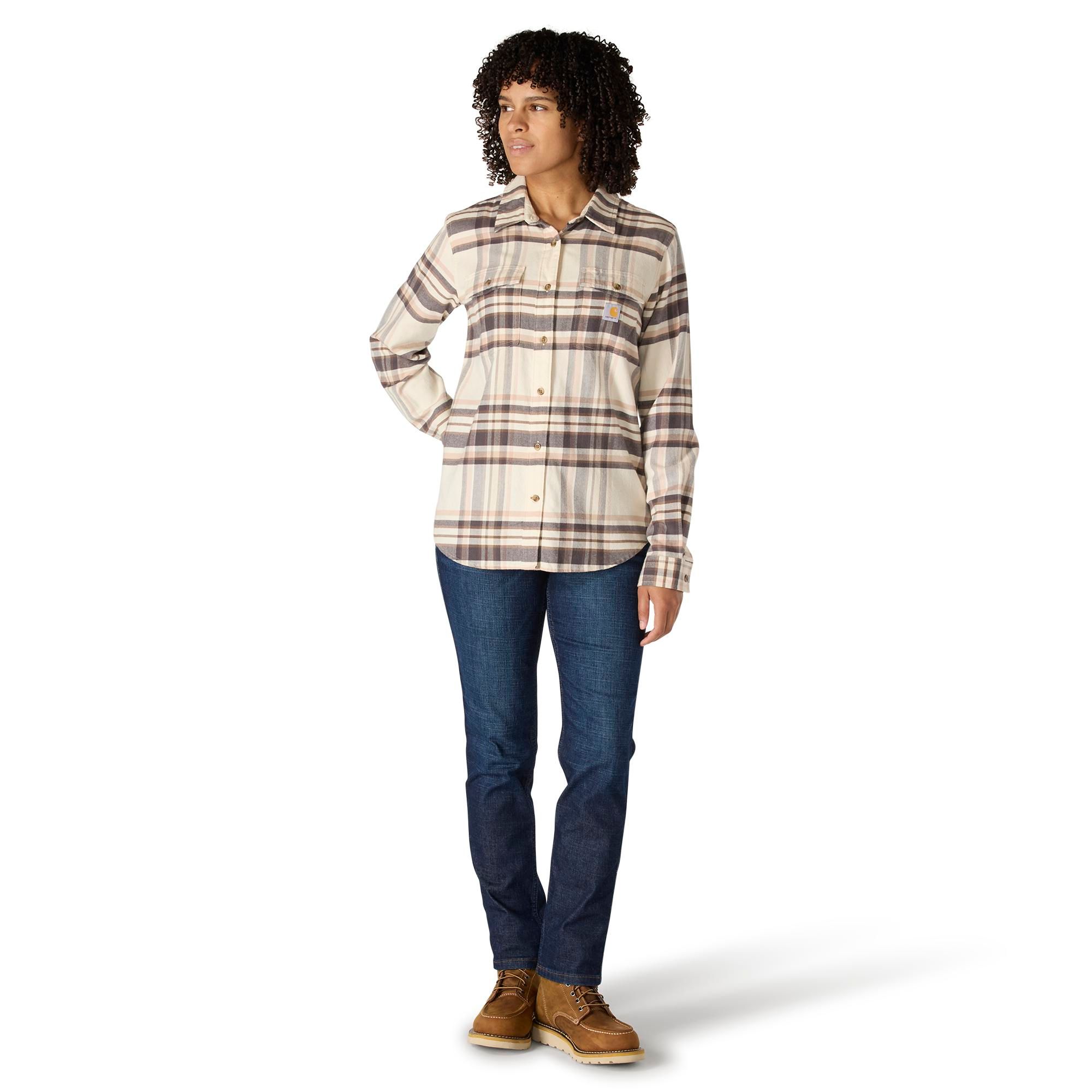 Carhartt Women's Tencel™ Relaxed Fit Long Sleeve Flannel Shirt