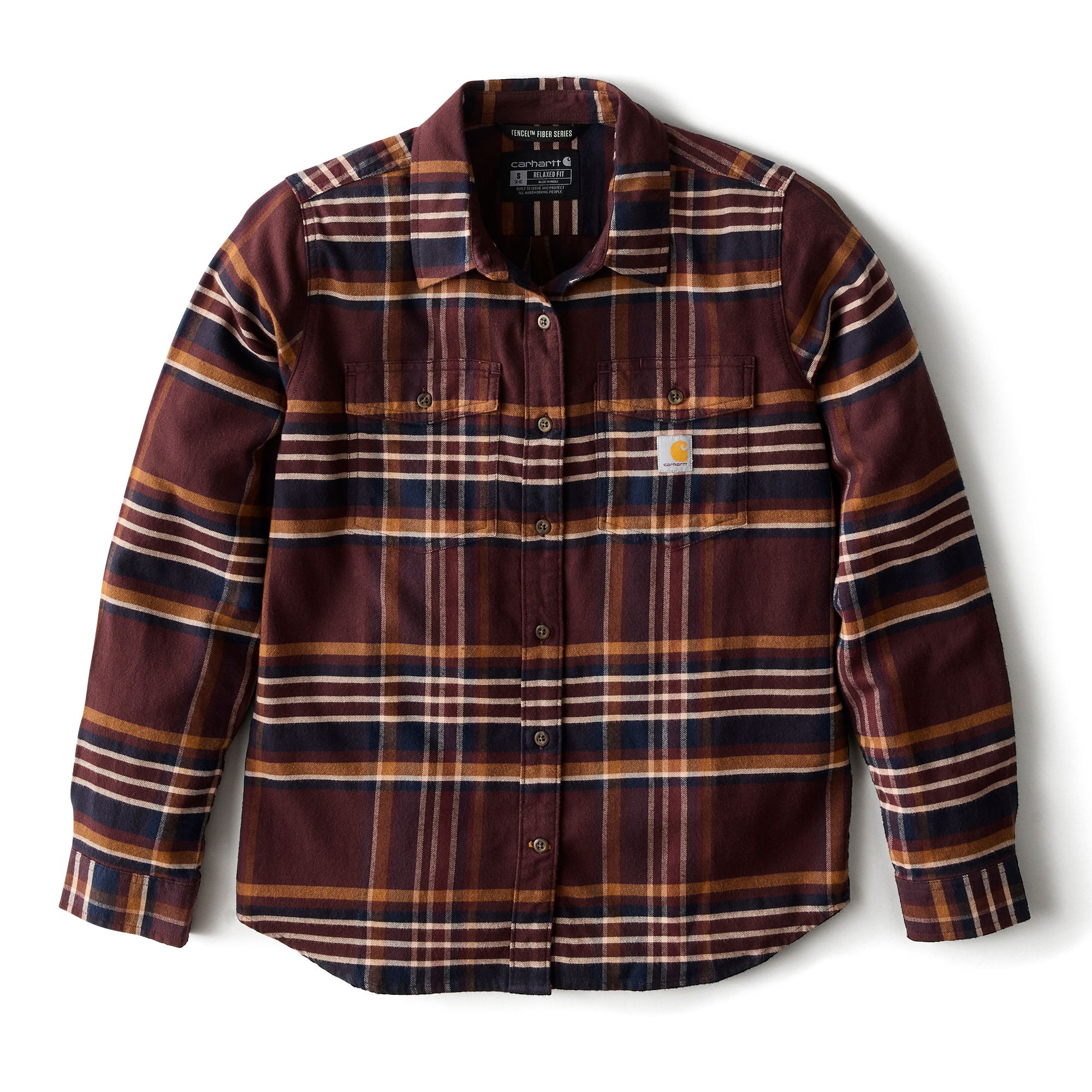 Carhartt Women's Tencel™ Relaxed Fit Long Sleeve Flannel Shirt