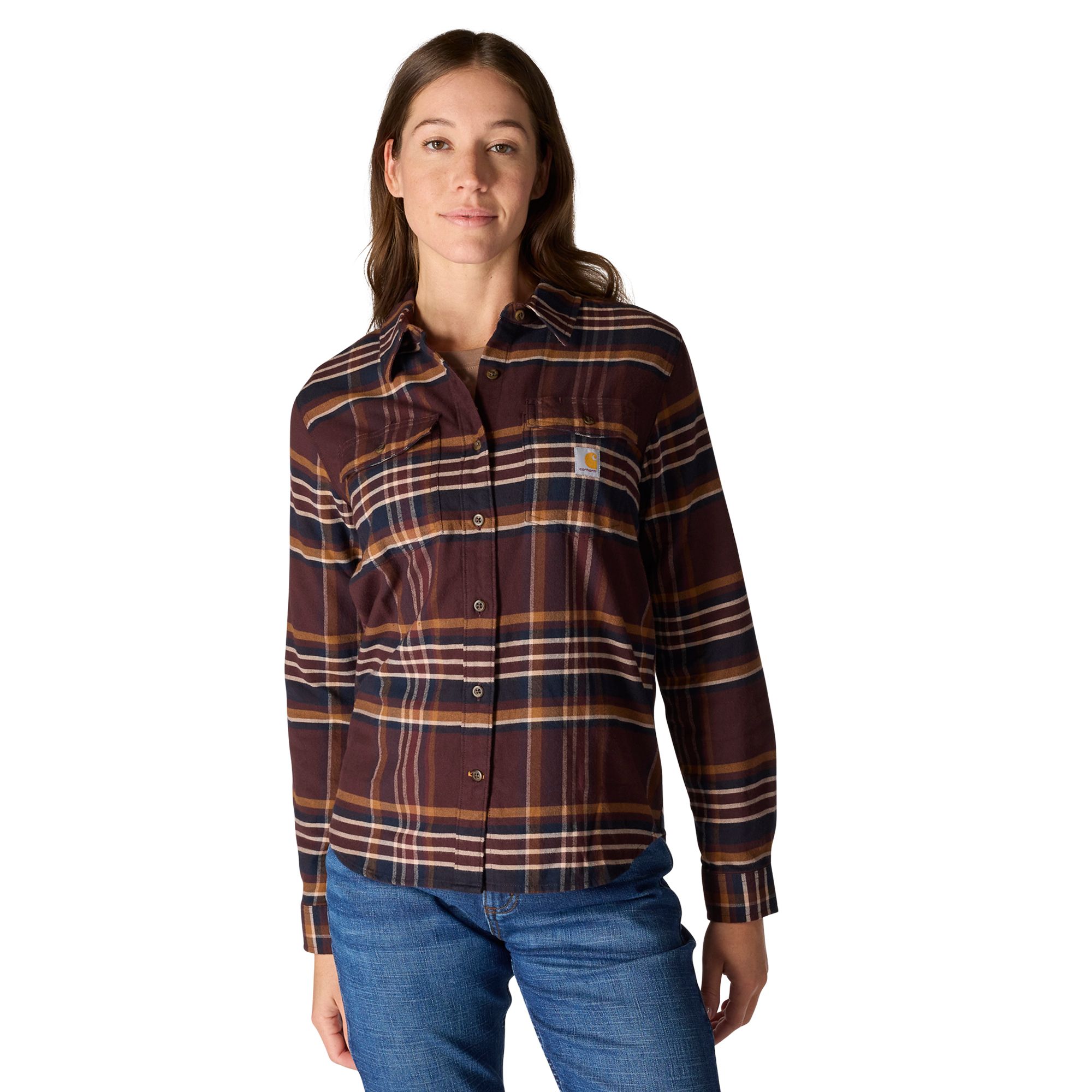Carhartt Women's Tencel™ Relaxed Fit Long Sleeve Flannel Shirt