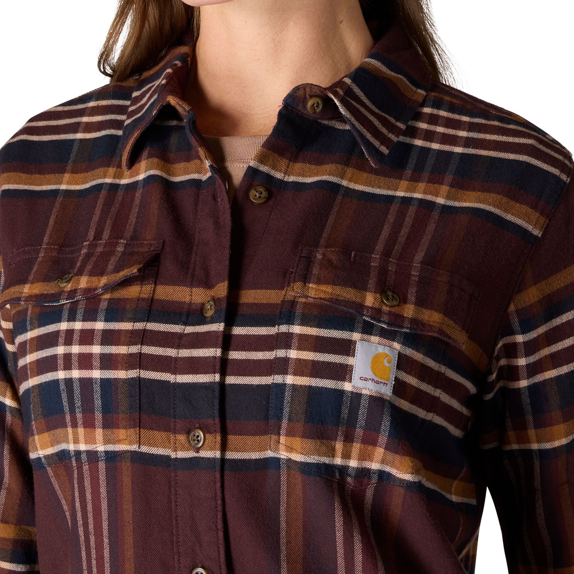 Carhartt Women's Tencel™ Relaxed Fit Long Sleeve Flannel Shirt