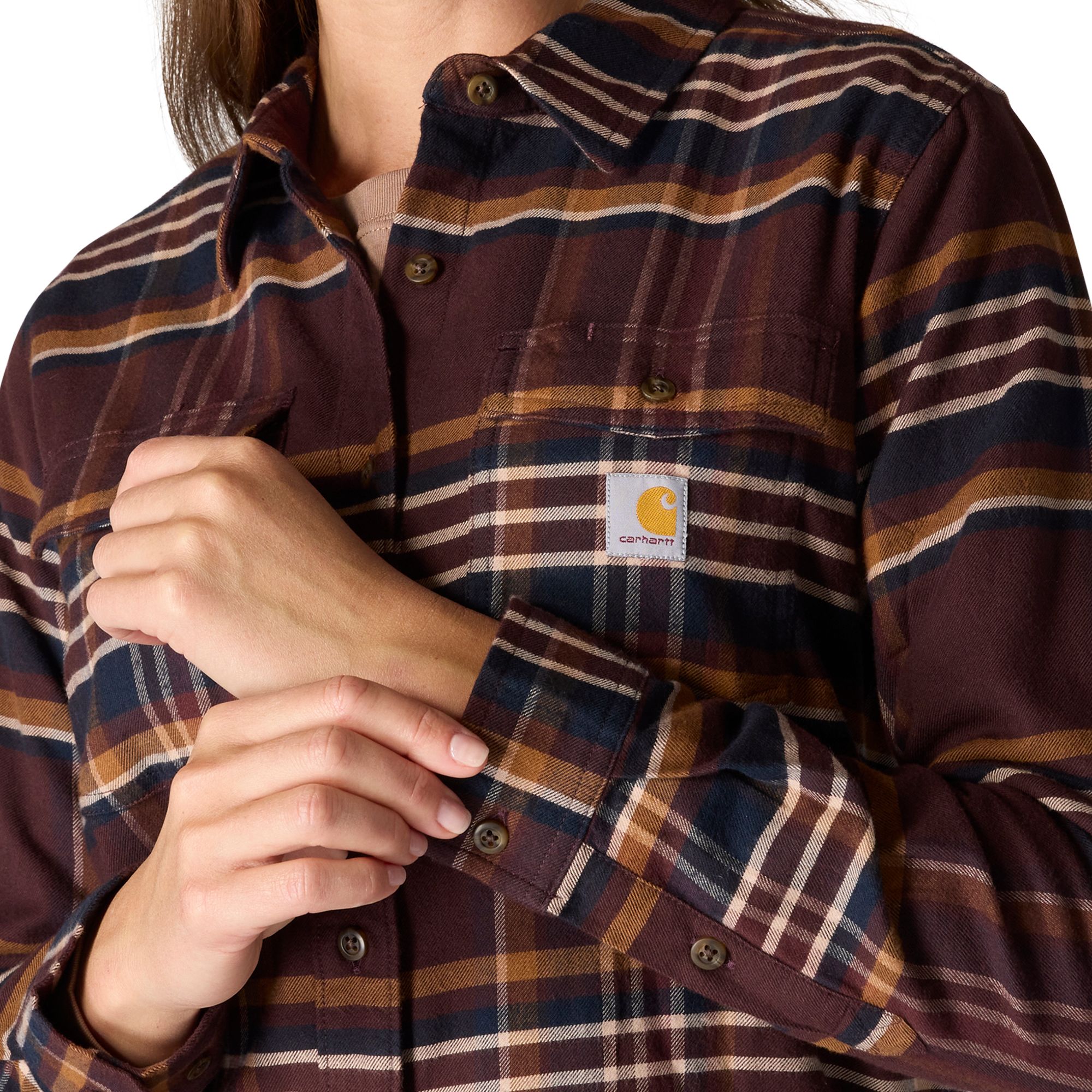 Carhartt Women's Tencel™ Relaxed Fit Long Sleeve Flannel Shirt