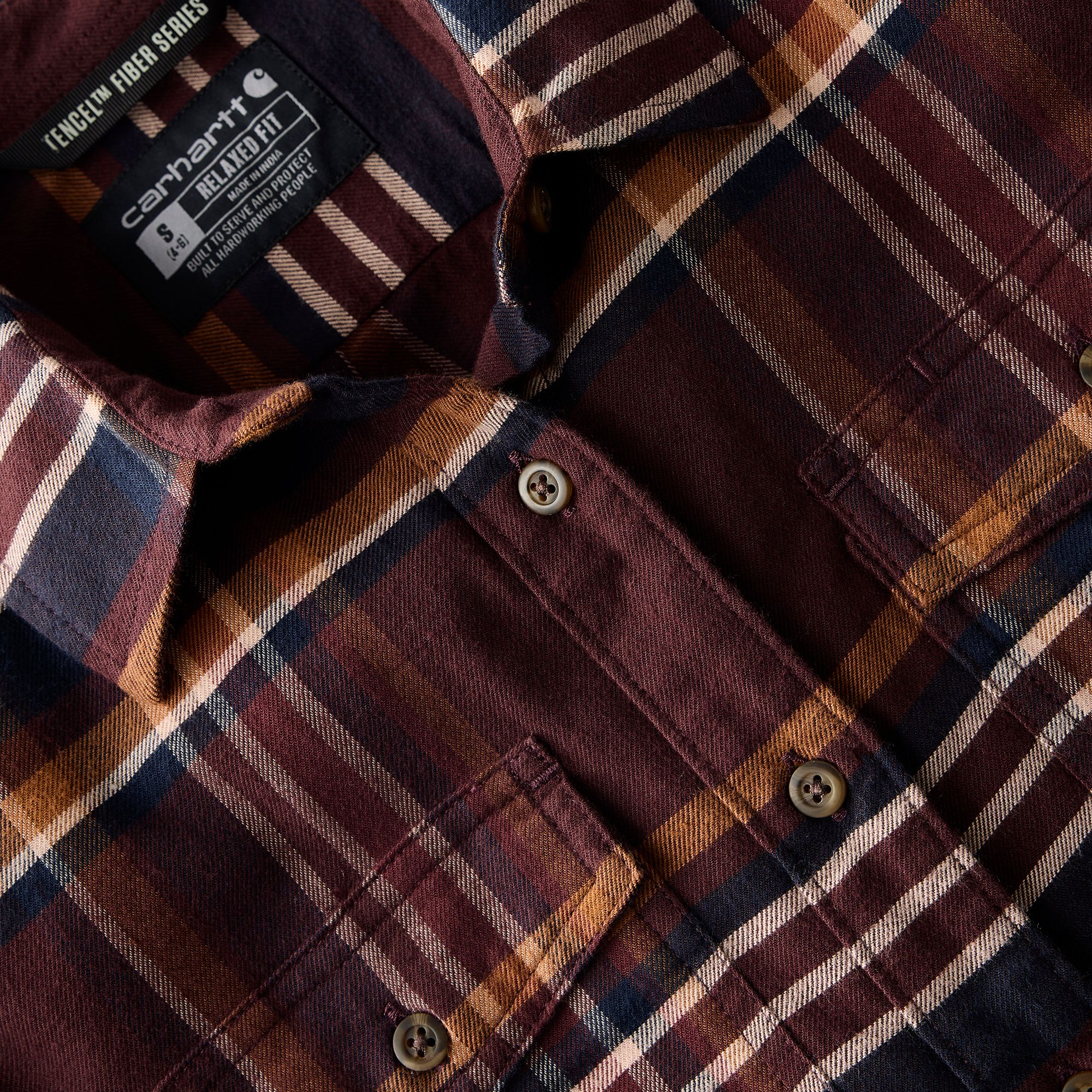 Carhartt Women's Tencel™ Relaxed Fit Long Sleeve Flannel Shirt