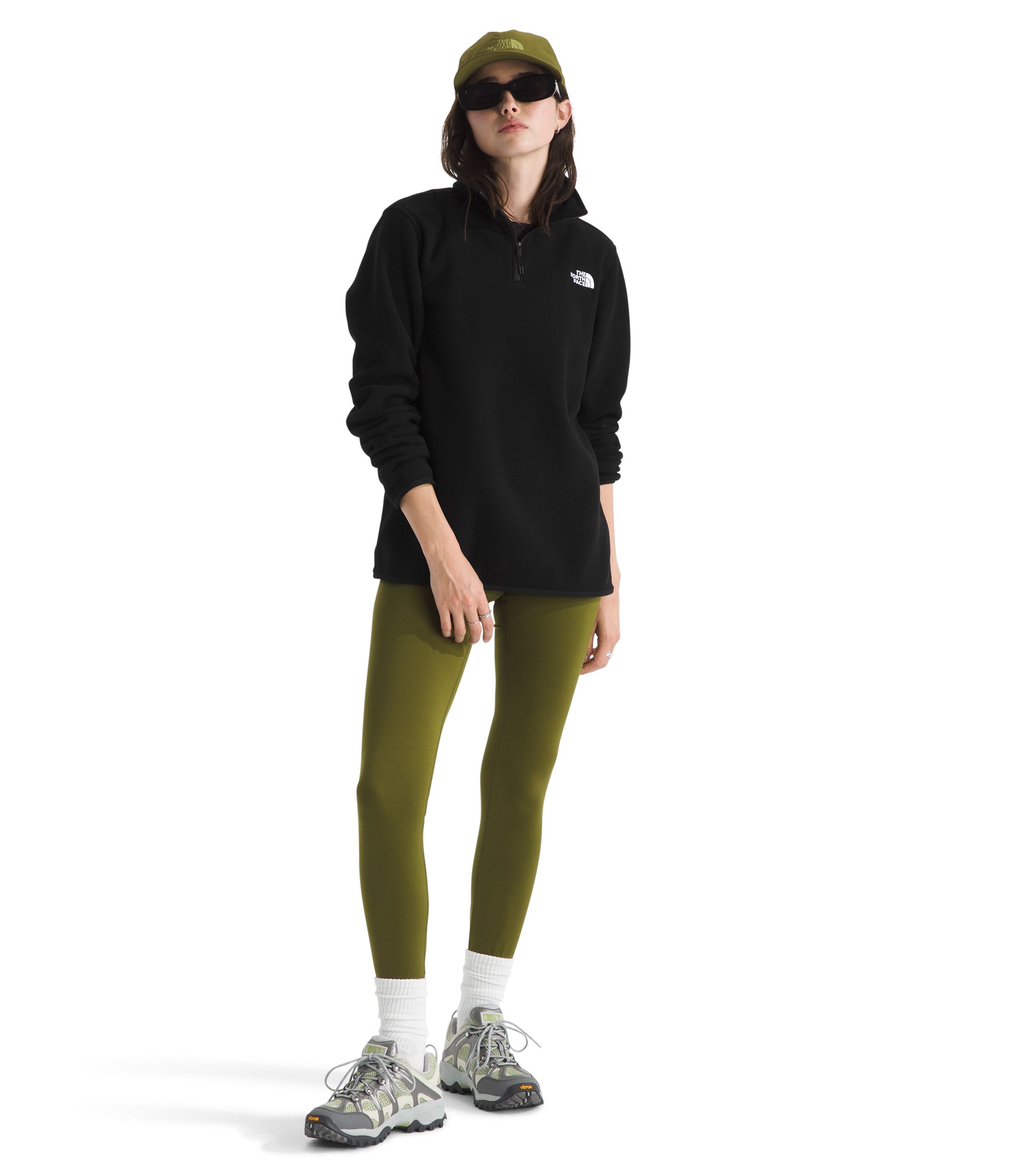 The North Face Women's Glacier 1/4 Zip Long Sleeve Fleece Top