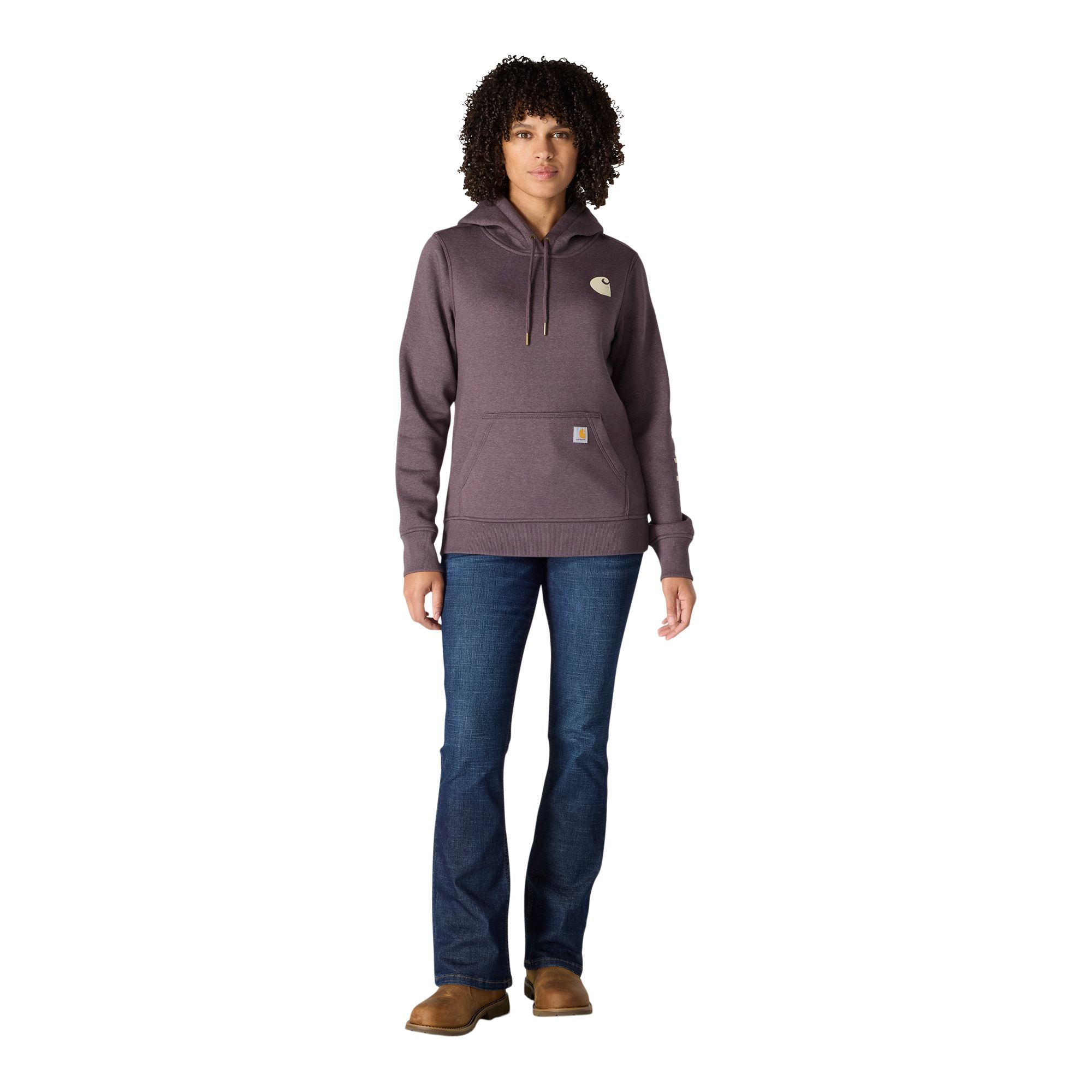 Carhartt Women's Logo Sleeve Pullover Hoodie