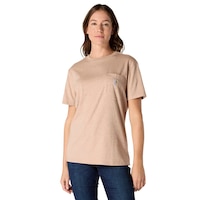 Carhartt Women's Heavyweight Pocket Crewneck Work T Shirt Front_Angled_Left
