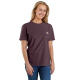 Carhartt Women's Heavyweight Pocket Crewneck Work T-Shirt Front_Angled_Right