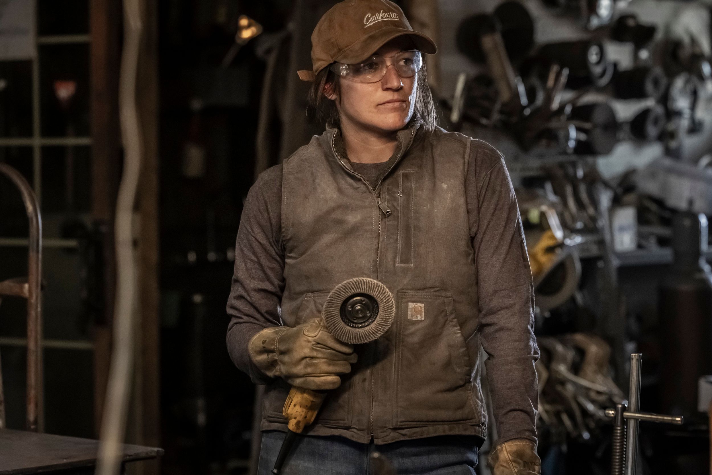 Carhartt Women's Sleeve Logo Graphic T-Shirt