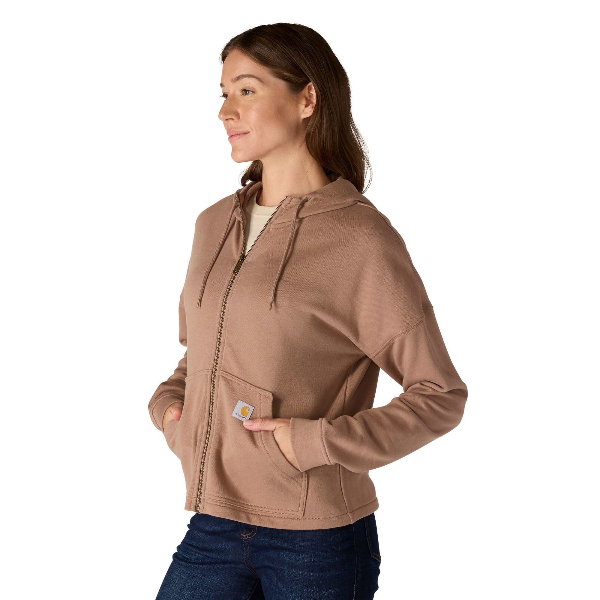 Carhartt Women's Tencel™ Loose Fit Full Zip Hooded Sweatshirt