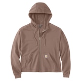 Carhartt Women's Tencel™ Loose Fit Full Zip Hooded Sweatshirt Front_Flat