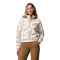 Columbia Women's Helvetia™ Ii Printed Cropped Fleece Top Front_Flat