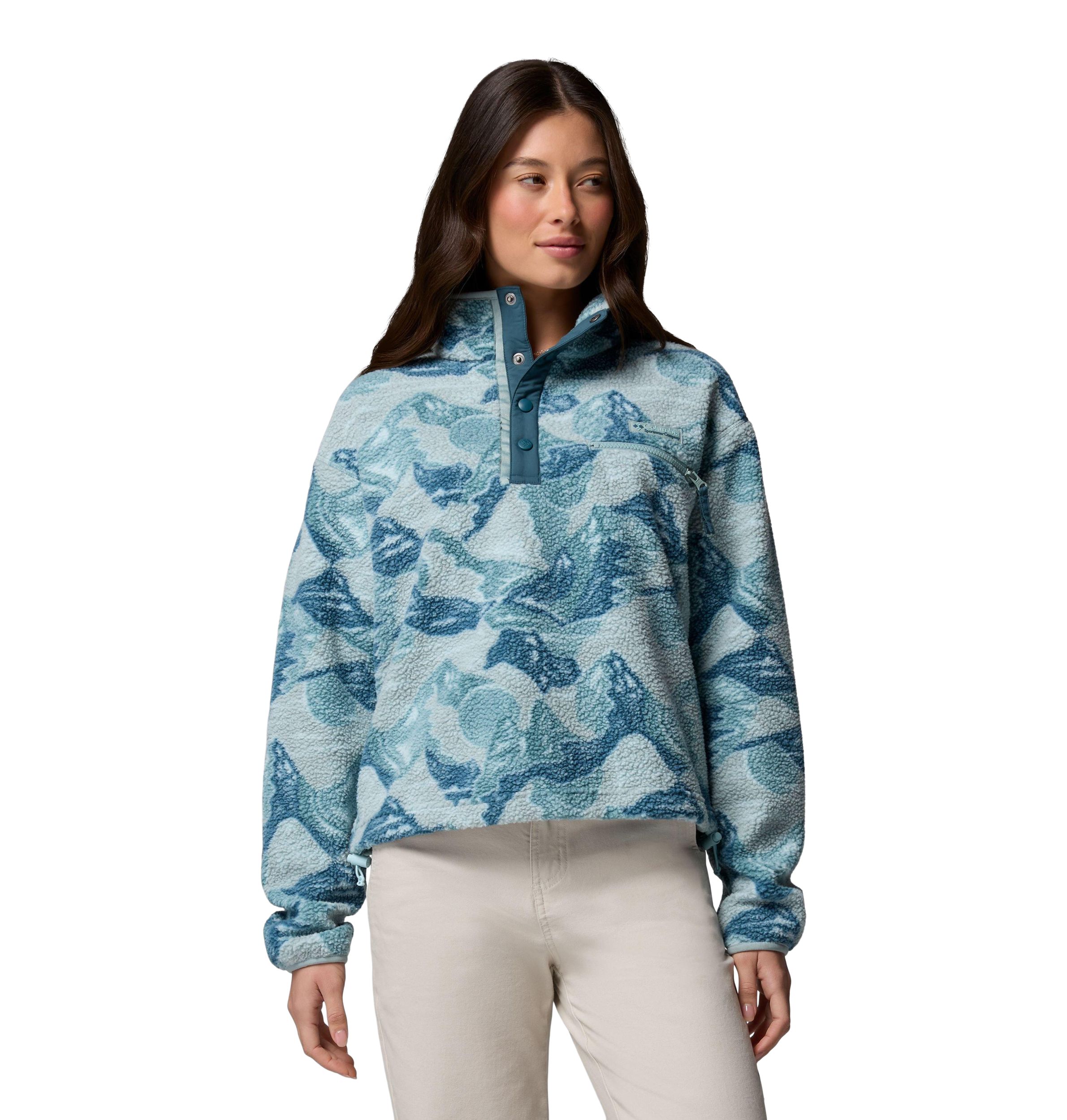 Columbia Women's Helvetia™ Ii Printed Cropped Fleece Top