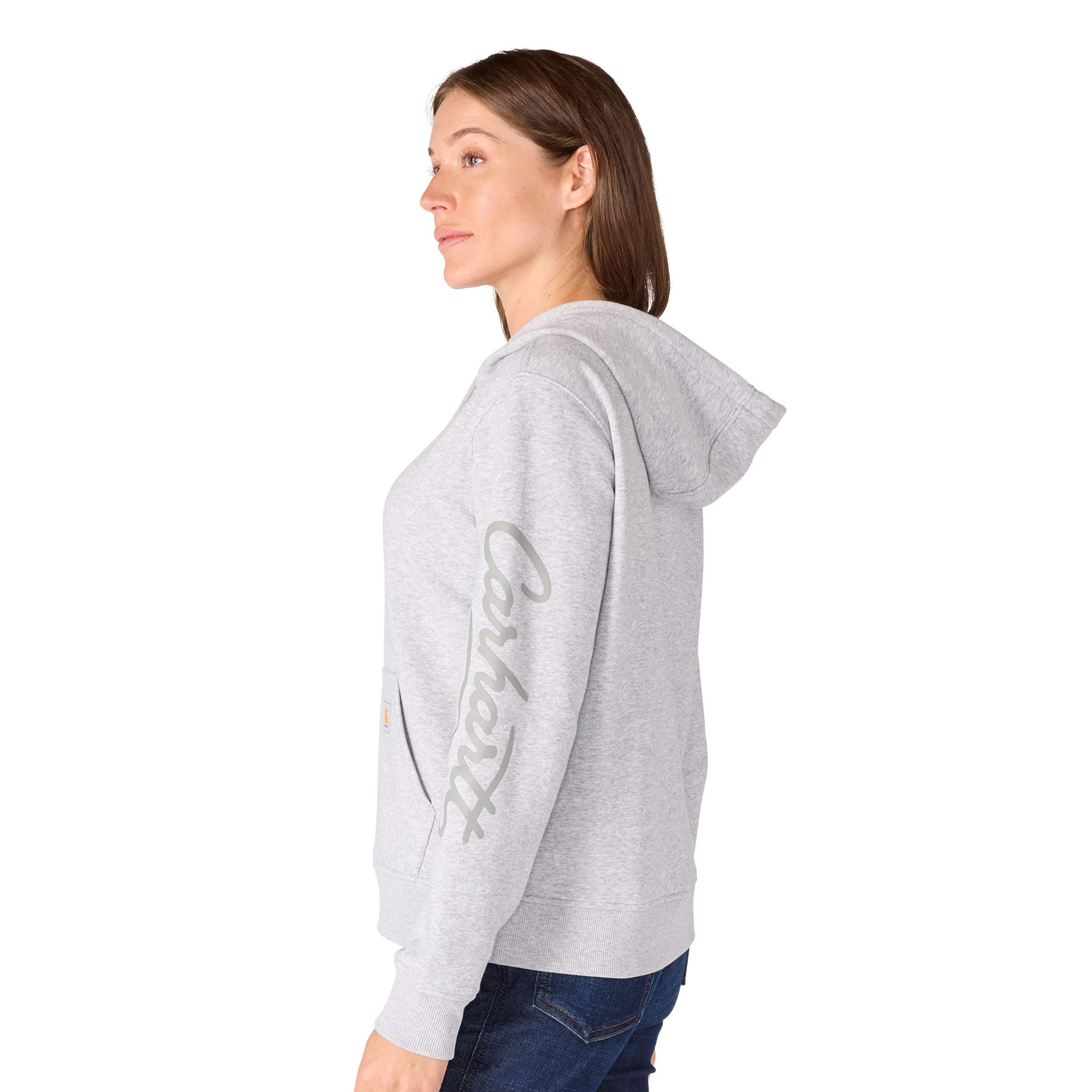 Carhartt Women's Sawyer Script Cotton-Blend Fleece Hoodie