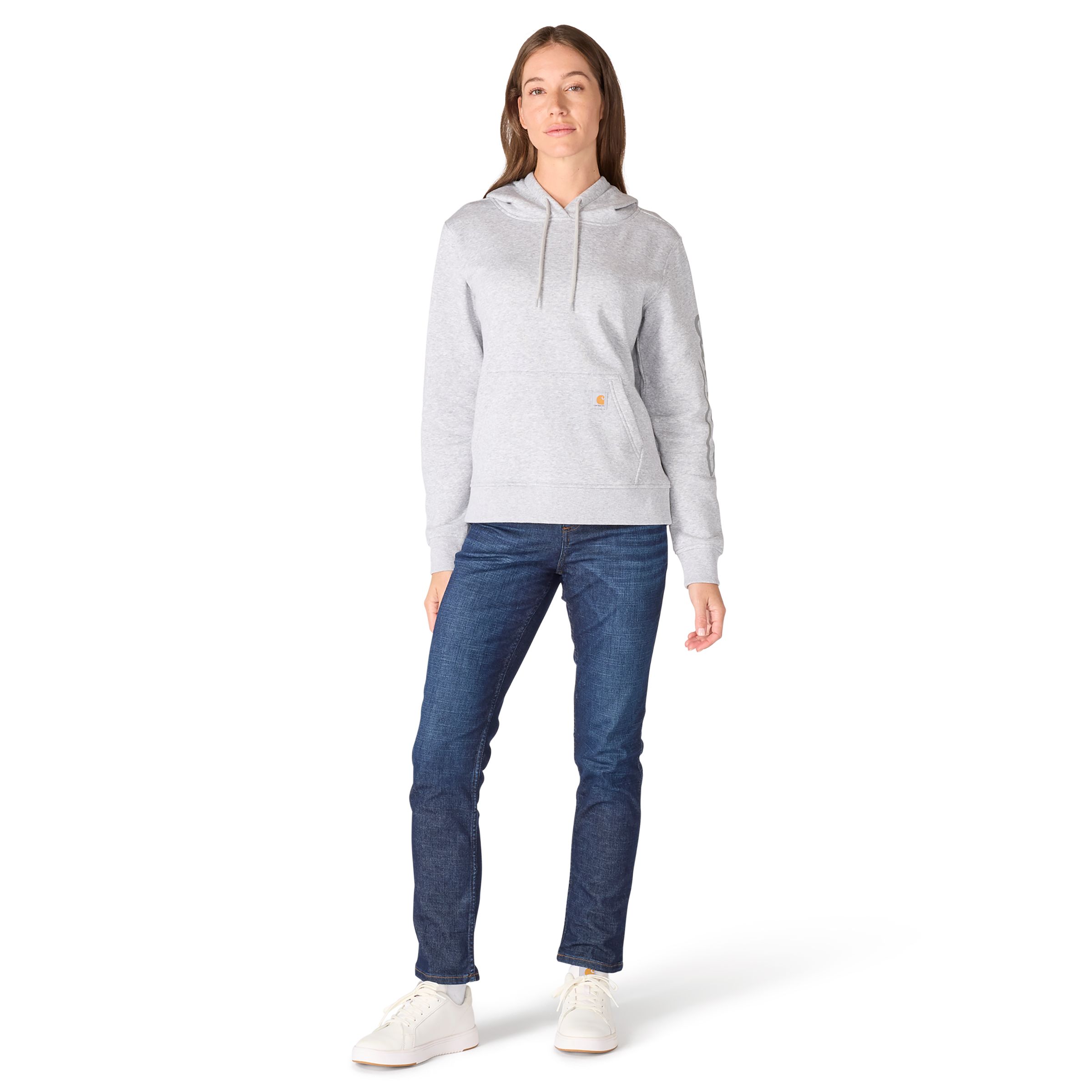 Carhartt Women's Sawyer Script Cotton-Blend Fleece Hoodie