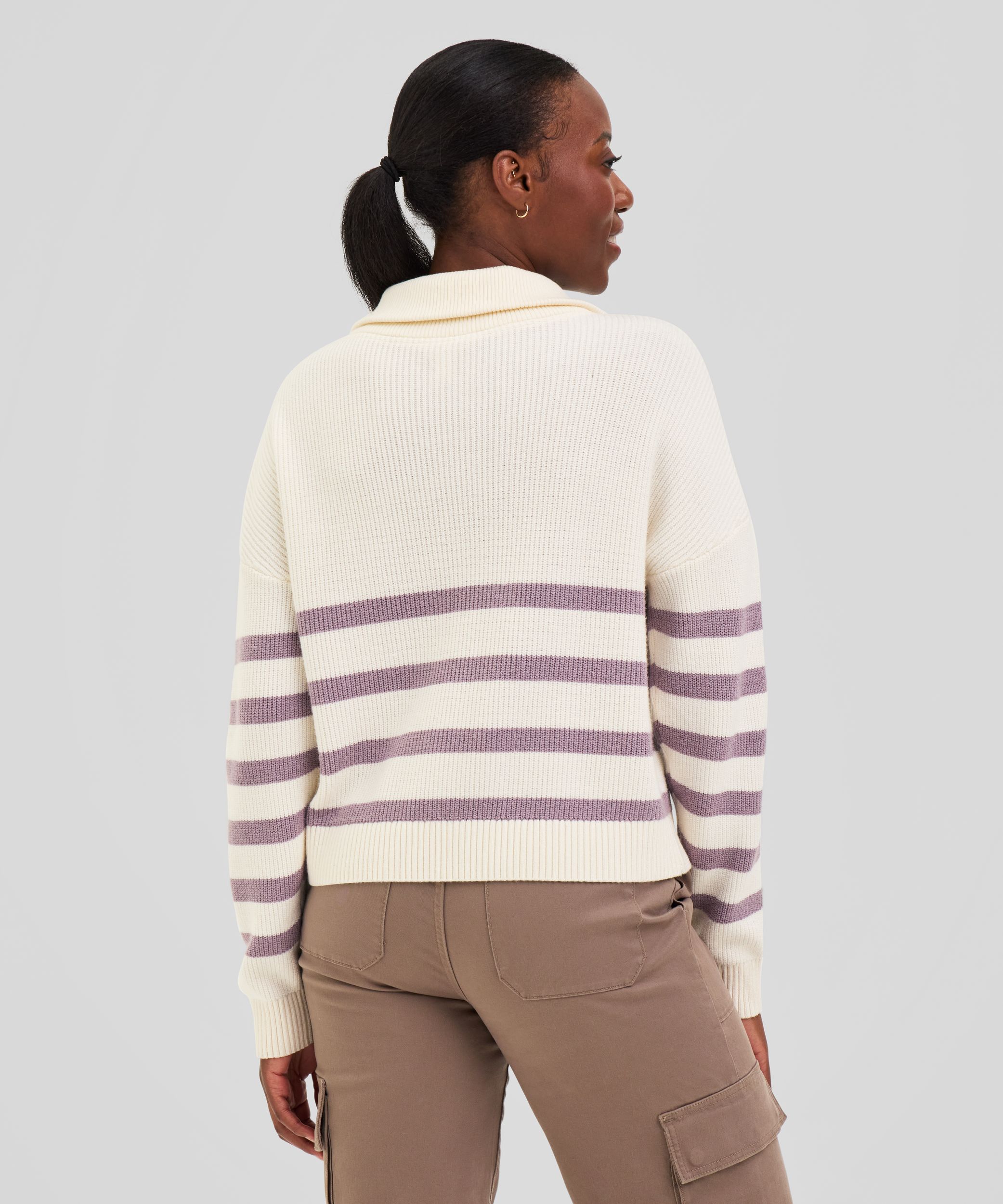 Ripzone Women's Eliza Knitted 1/4 Zip Quarter Sweater