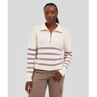 Ripzone Women's Eliza Knitted 1/4 Zip Quarter Sweater