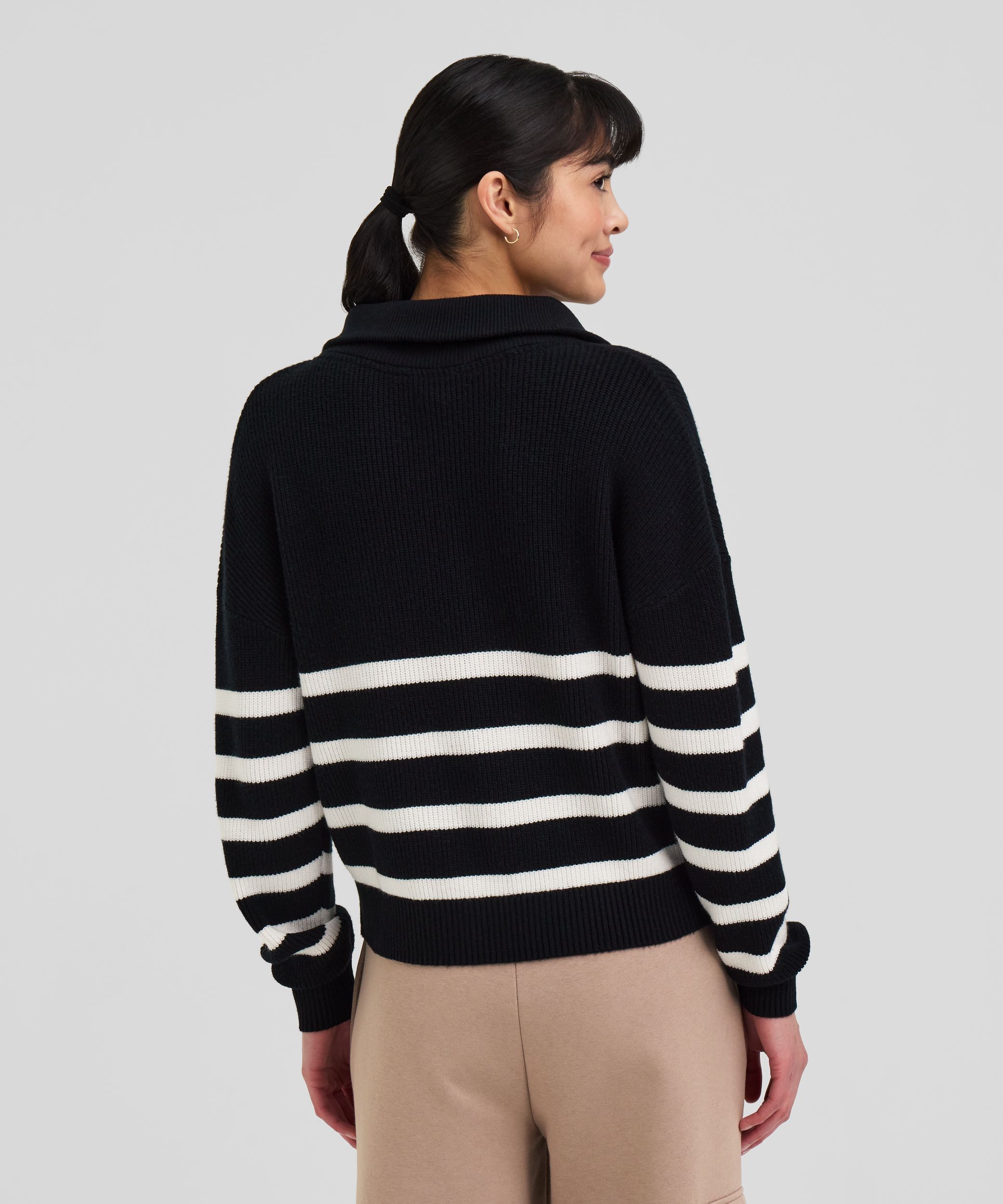 Ripzone Women's Eliza Knitted 1/4 Zip Quarter Sweater
