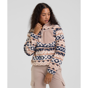 Woods Women's Sherpa Fleece 1/4 Zip Long Sleeve Top