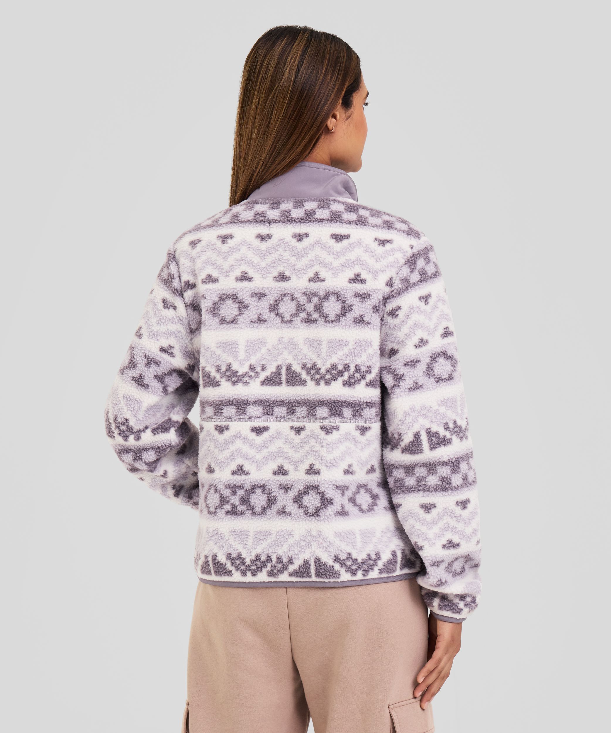 Woods Women's Sherpa Fleece 1/4 Zip Long Sleeve Top