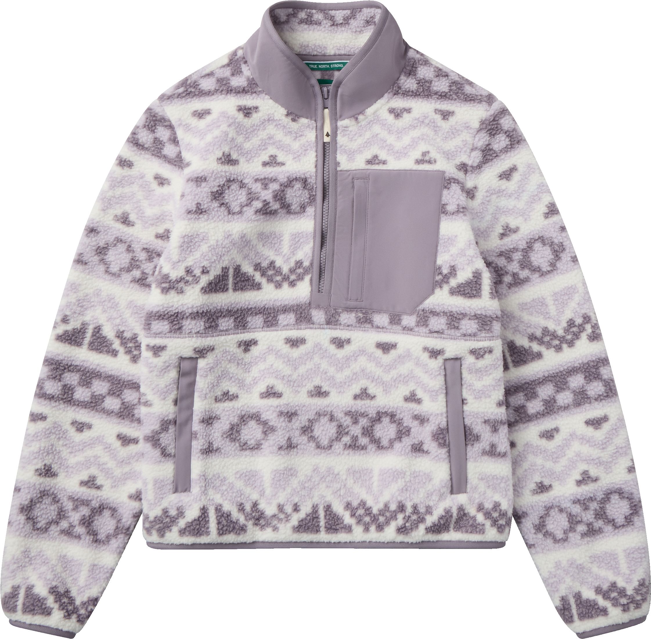 Woods Women's Sherpa Fleece 1/4 Zip Long Sleeve Top