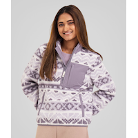 Woods Women's Sherpa Fleece 1/4 Zip Long Sleeve Top
