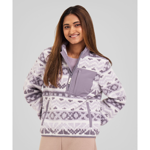 Woods Women's Sherpa Fleece 1/4 Zip Long Sleeve Top