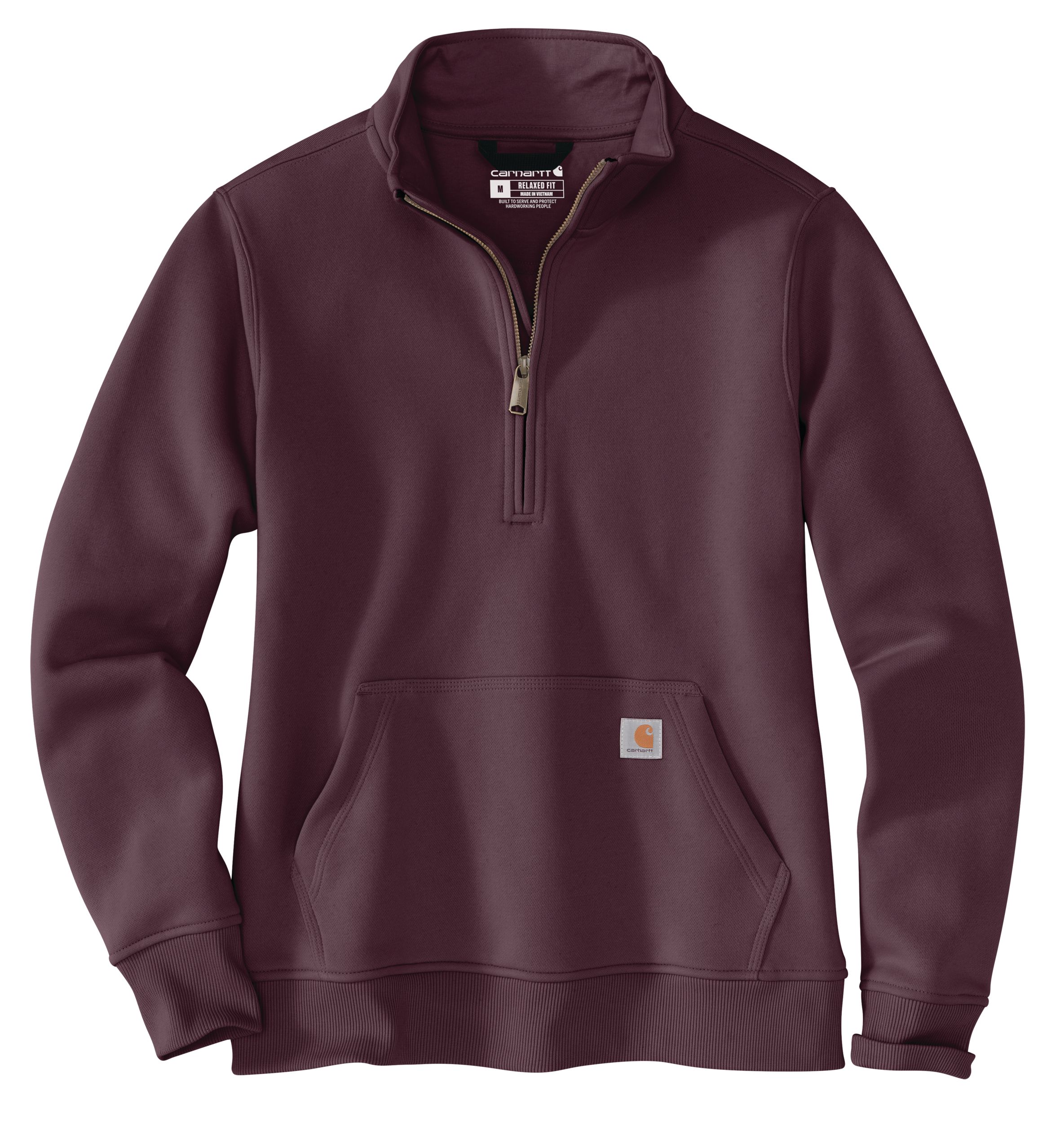 Carhartt Women's Relaxed Fit Mock Neck 1/4 Zip Sweater