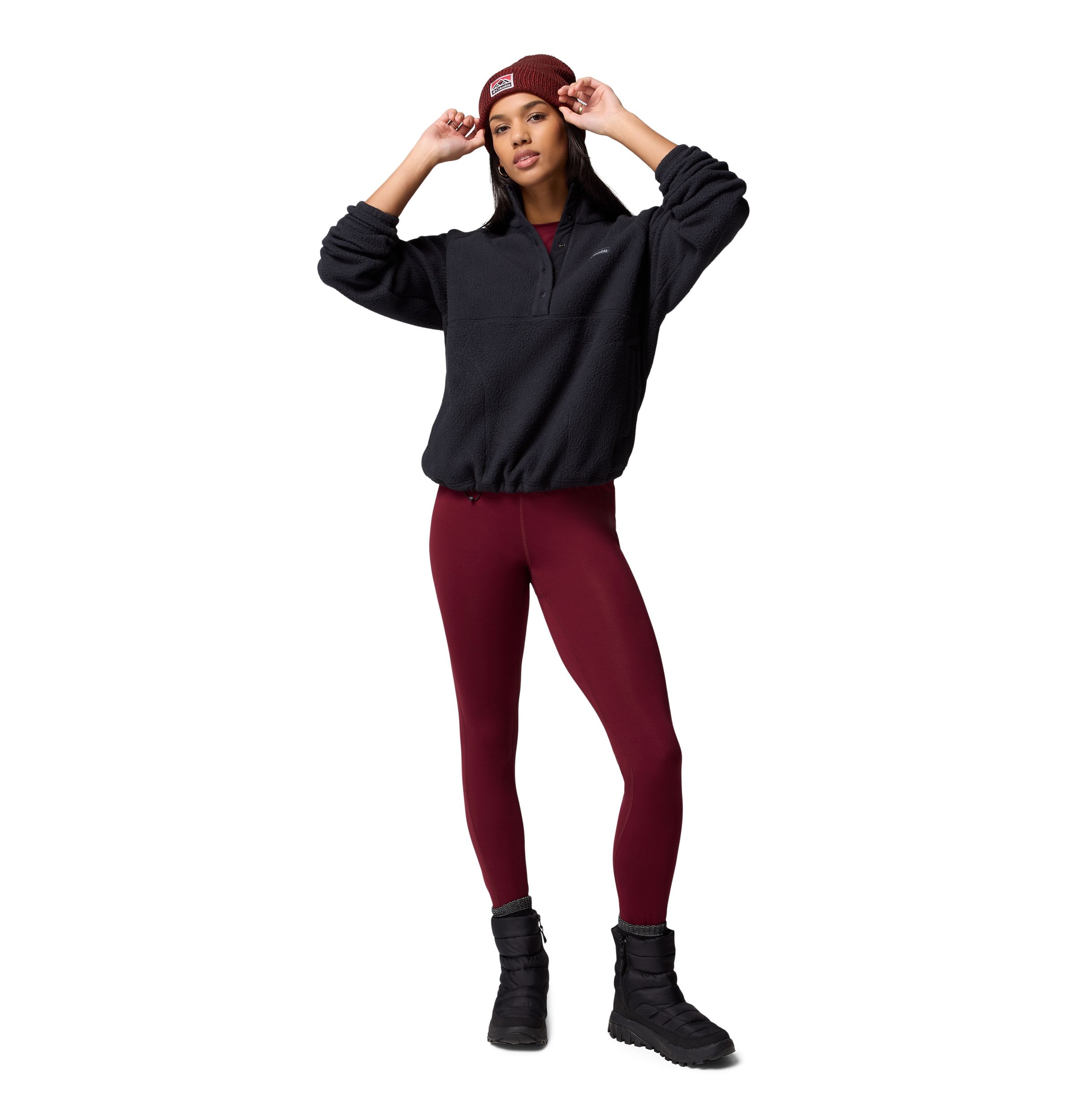 Columbia Women's Jasper Ridge Pebble Half-Snap Long Sleeve Fleece Top