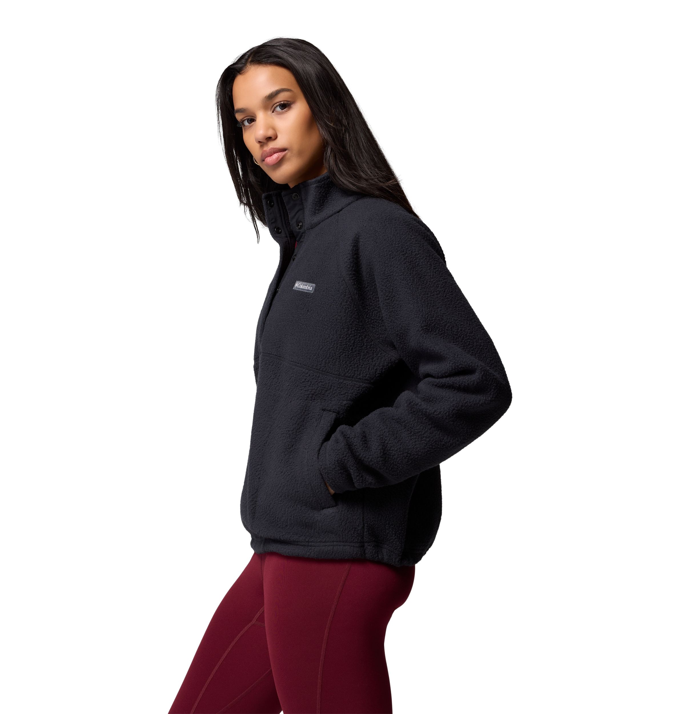 Columbia Women's Jasper Ridge Pebble Half-Snap Long Sleeve Fleece Top