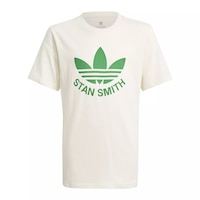 adidas Boys' Stan Smith T Shirt, Kids', Crewneck, Cotton, Graphic Front_Flat
