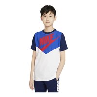 Nike Sportswear Boys' Amplify T Shirt, Kids', Crewneck, Cotton, Graphic Front_Flat