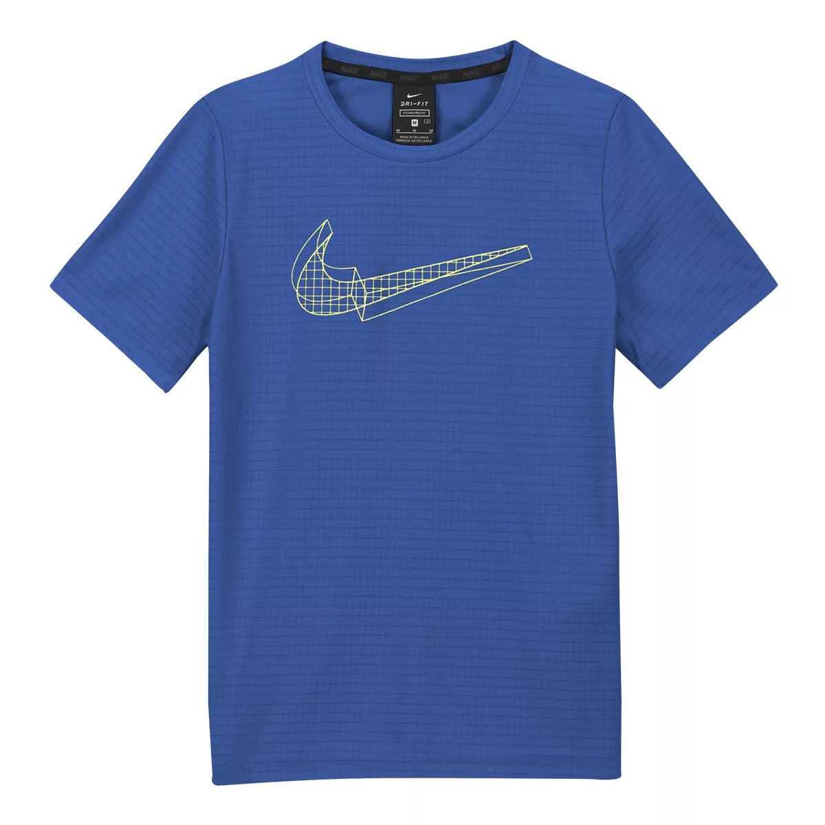 Nike Boys' Breathe Graphic T Shirt, Kids, Crewneck, Cotton