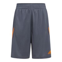 adidas Kids' Bold 3-Stripe Athletic Shorts Front_Flat