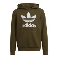 adidas Originals Boys' Trefoil Hoodie, Kids', Pullover, French Terry, Kangaroo Pocket Front_Flat