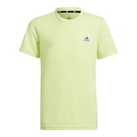 adidas Boys' LBR Badge Of Sport Poly T Shirt, Kids, Crewneck, Knit Front_Flat