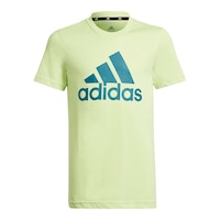 adidas Boys' Sports Brand Love T Shirt, Kids', Crewneck, Cotton, Graphic Front_Flat