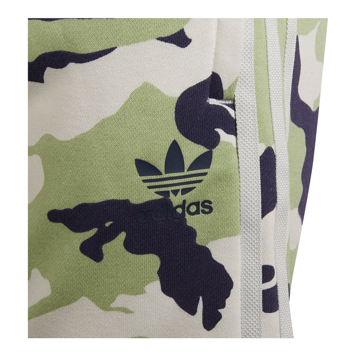 adidas Boys' Camo Shorts, Kids', French Terry, Elastic Waistband, Pockets