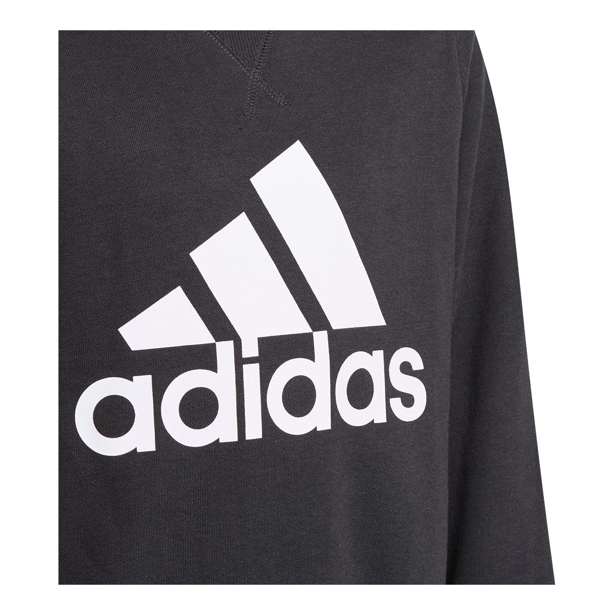 adidas Boys' Brand Love Sweatshirt, Kids, Crewneck, Quick Dry, Athletic