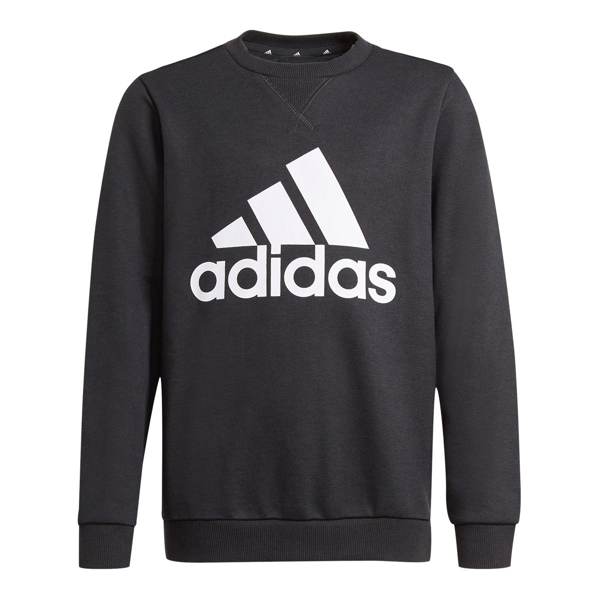 adidas Boys' Brand Love Sweatshirt, Kids, Crewneck, Quick Dry, Athletic