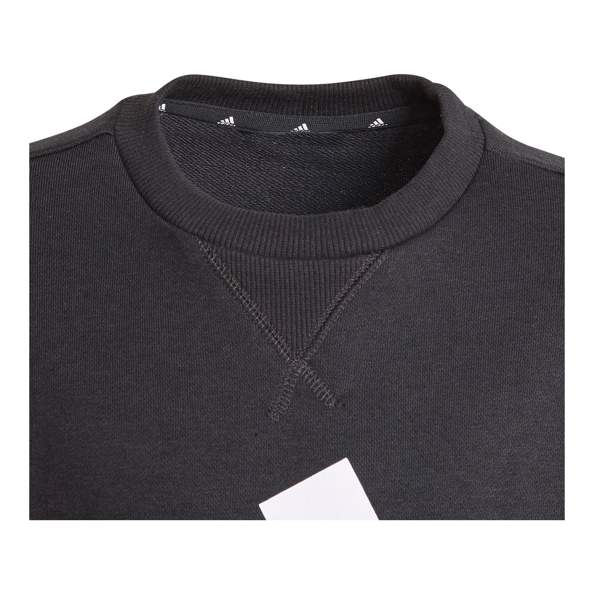 adidas Boys' Brand Love Sweatshirt, Kids, Crewneck, Quick Dry, Athletic