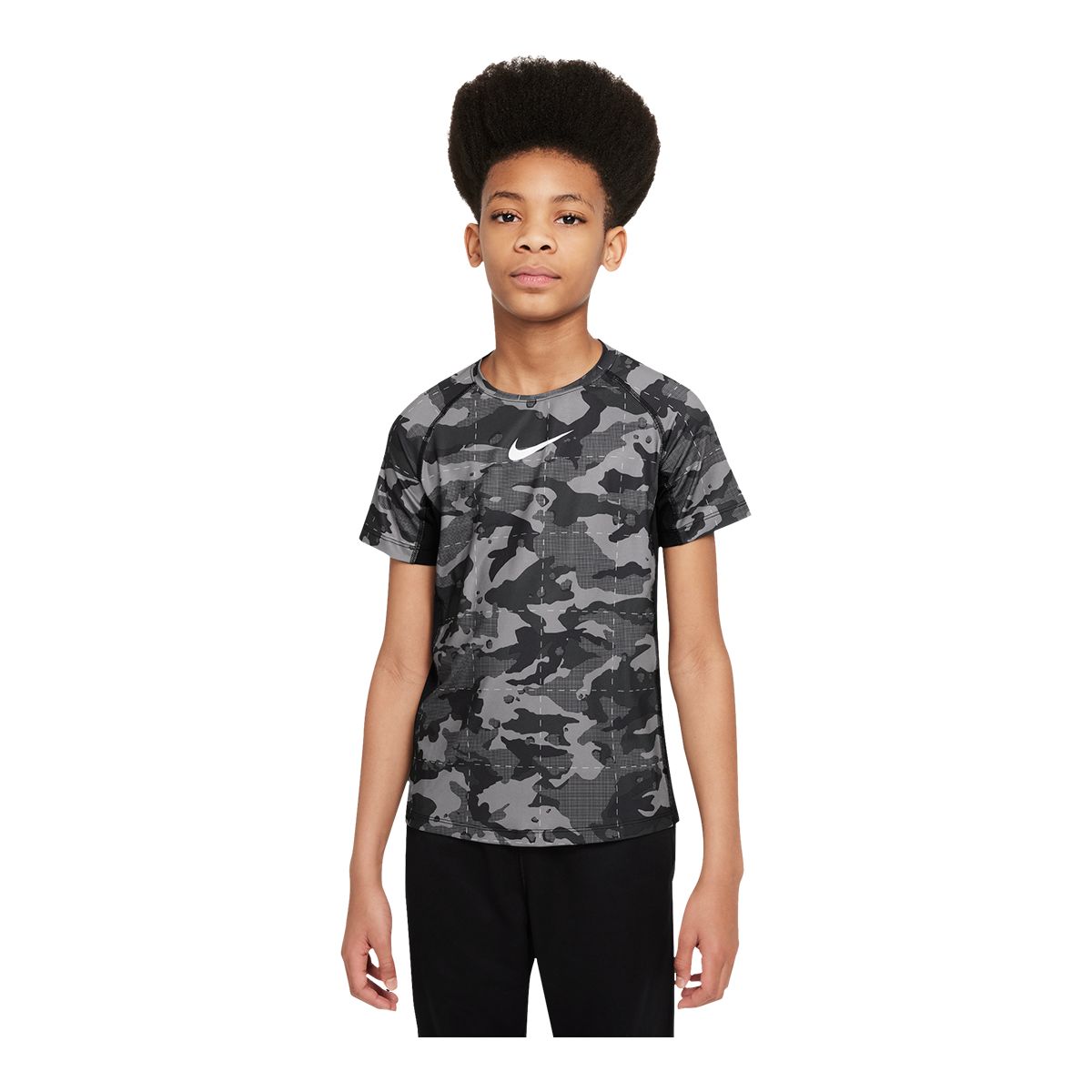 Nike Pro Boys' Dri-FIT All Over Print T Shirt, Kids, Quick Dry | SportChek