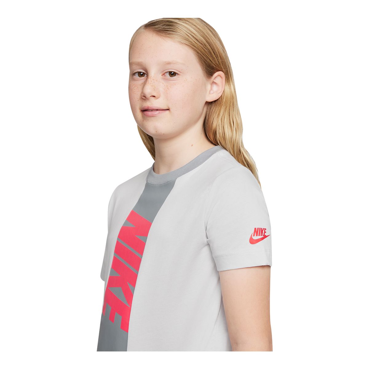 Nike Sportswear Boys' Amplify T Shirt, Kids', Crewneck, Cotton, Graphic